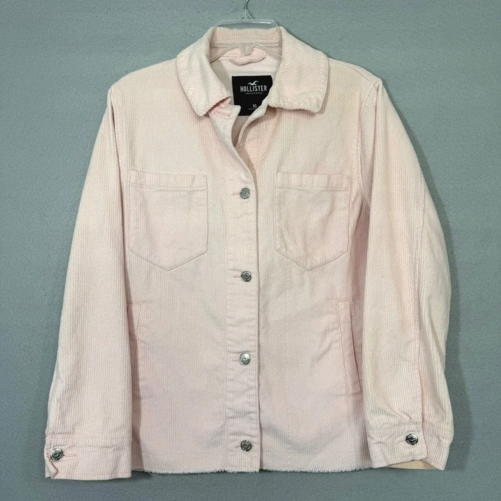 Hollister Women's Wide‎ Wale Corduroy Jacket Shacket Size XS